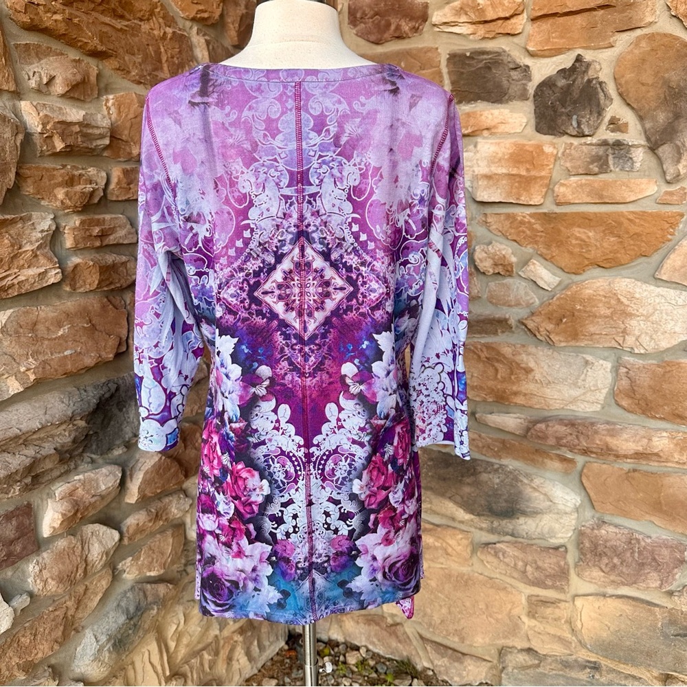 Live and Let Live Purple Tunic Top - Picture 8 of 16